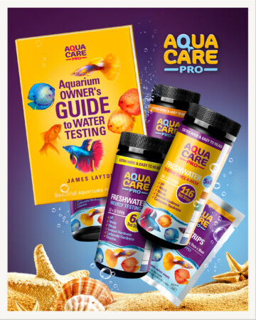 AquaCare logo, pakendid ja raamat